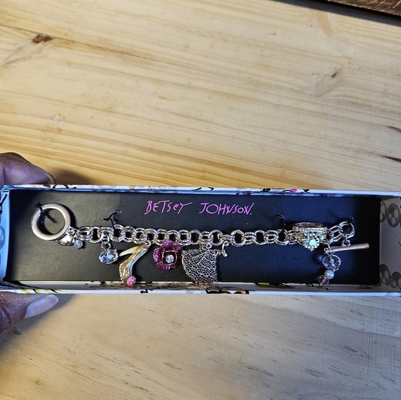 Betsey Johnson Jewelry - Betsey Johnson Gold-tone Charm Bracelet